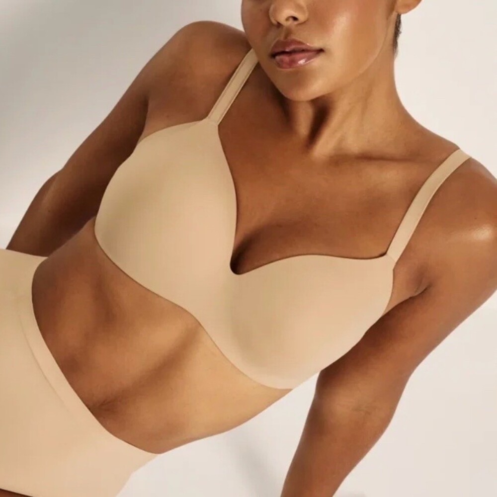 Knix WingWoman Contour Bra Womens 36G Beige Wireless Molded Full Coverage